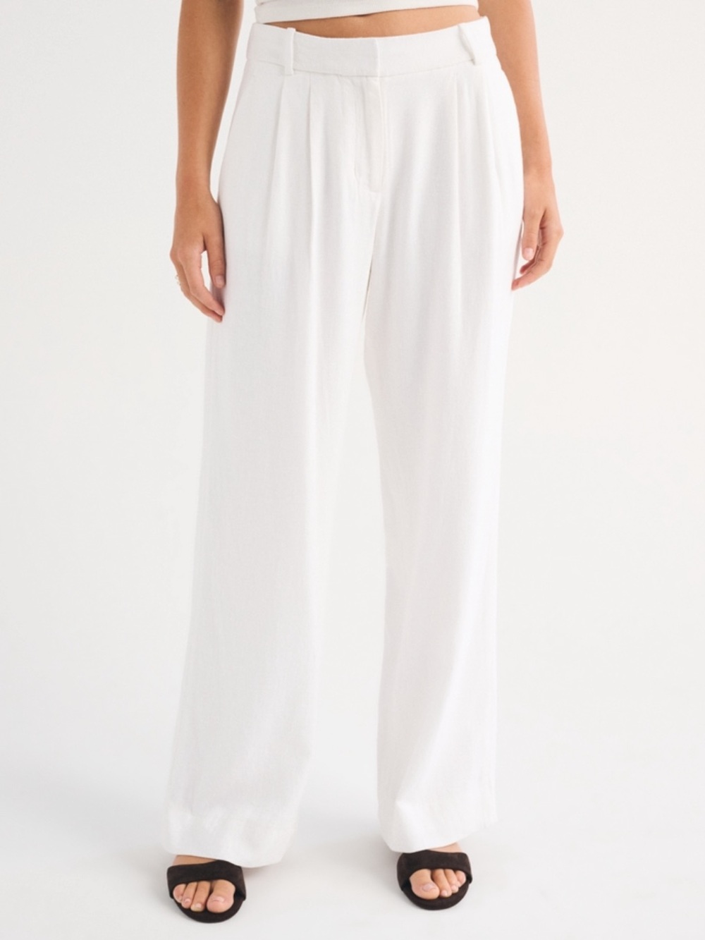 Abercrombie Tailored Wide Leg linen Pant